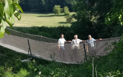 Naturerlebnispfad – Die Hängebrücke ist erneuert!
